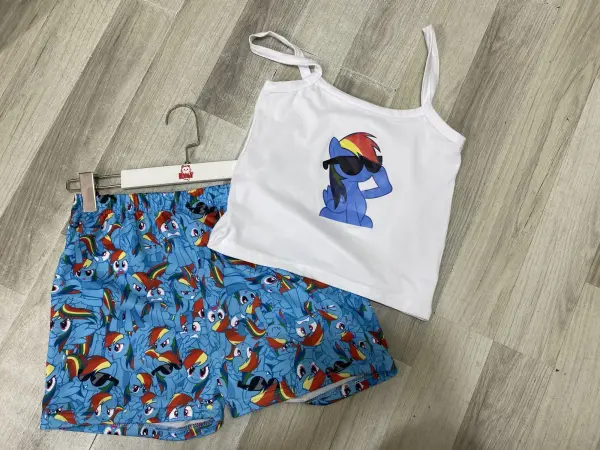 My Little Pony Rainbow Dash Şortlu Takım