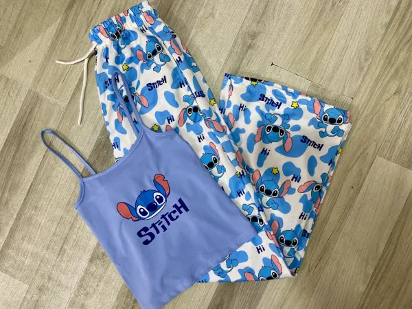 Stitch Askılı Penye Takım
